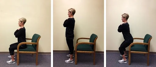 Bài tập đứng và ngồi: Bài tập thể dục cho người đau khớp gối do viêm khớp