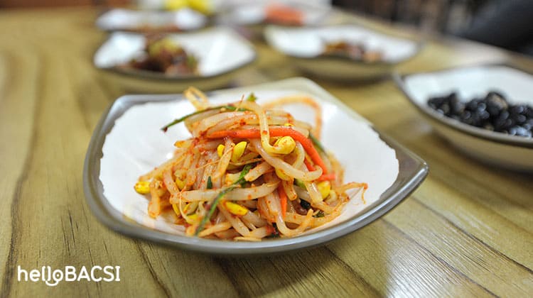 mầm đậu nành dùng làm kimchi