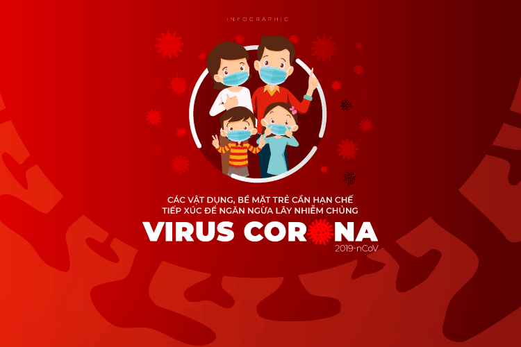 [Infographic] Các vật dụng, bề mặt hạn chế tiếp xúc sau đây mà mẹ cần dạy cho bé để ngăn ngừa lây nhiễm virus corona