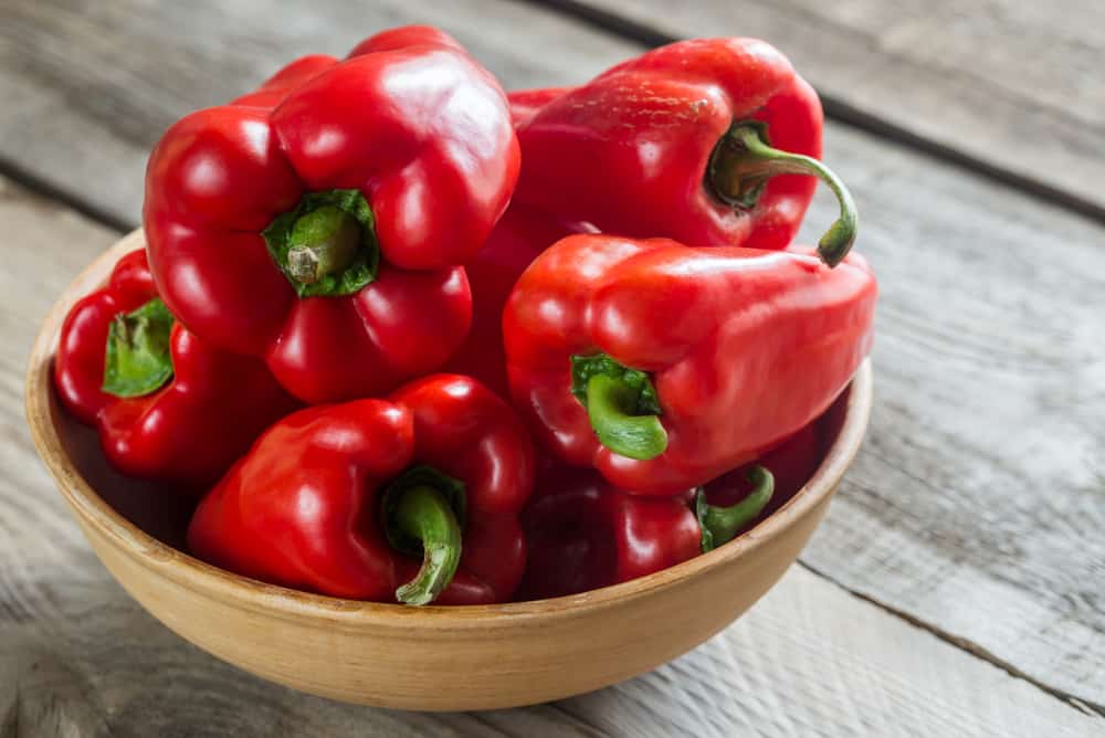 vitamin A có trong thực phẩm nào: ớt chuông đỏ